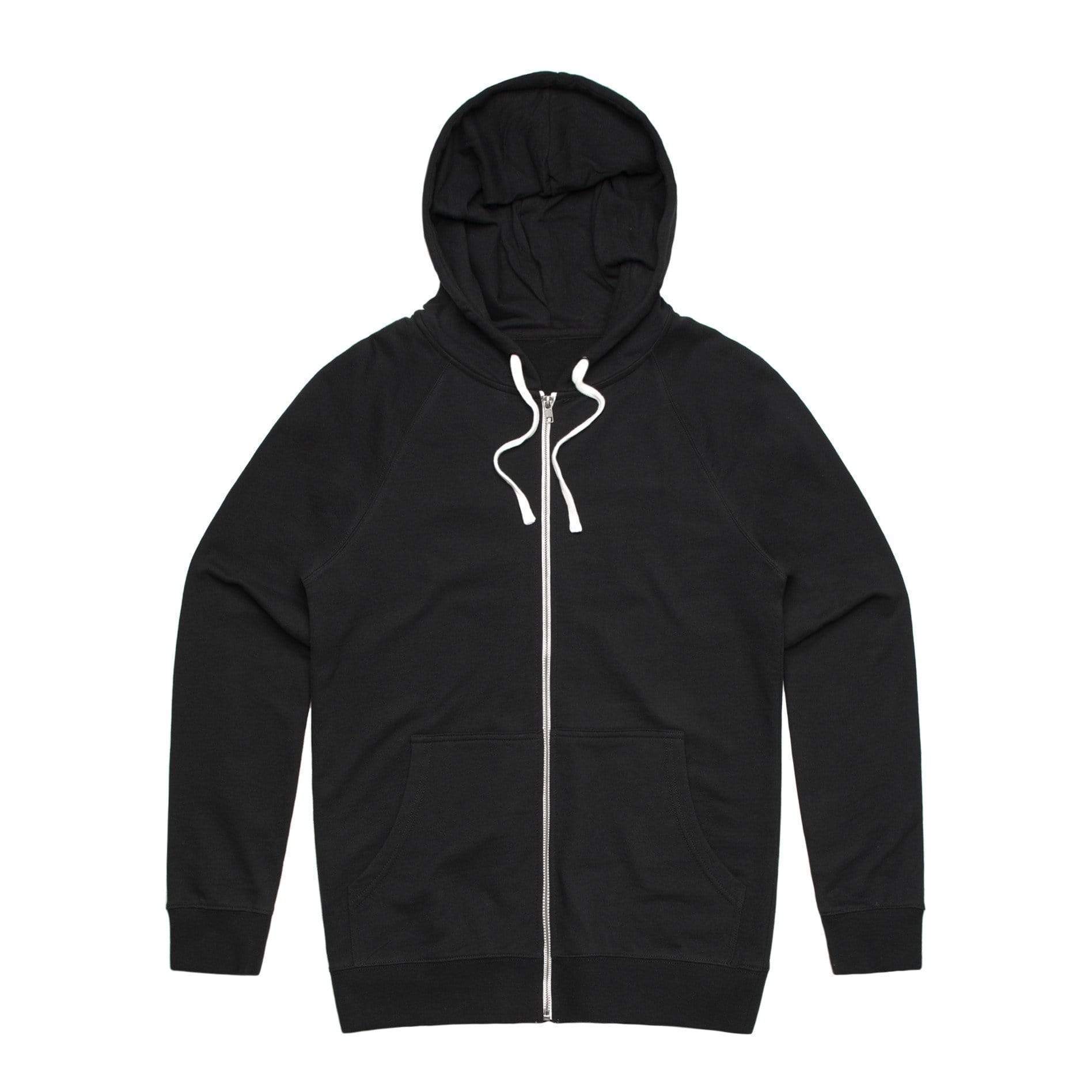 As Colour Men's traction zip hoodie 5107 Casual Wear As Colour BLACK XXS 
